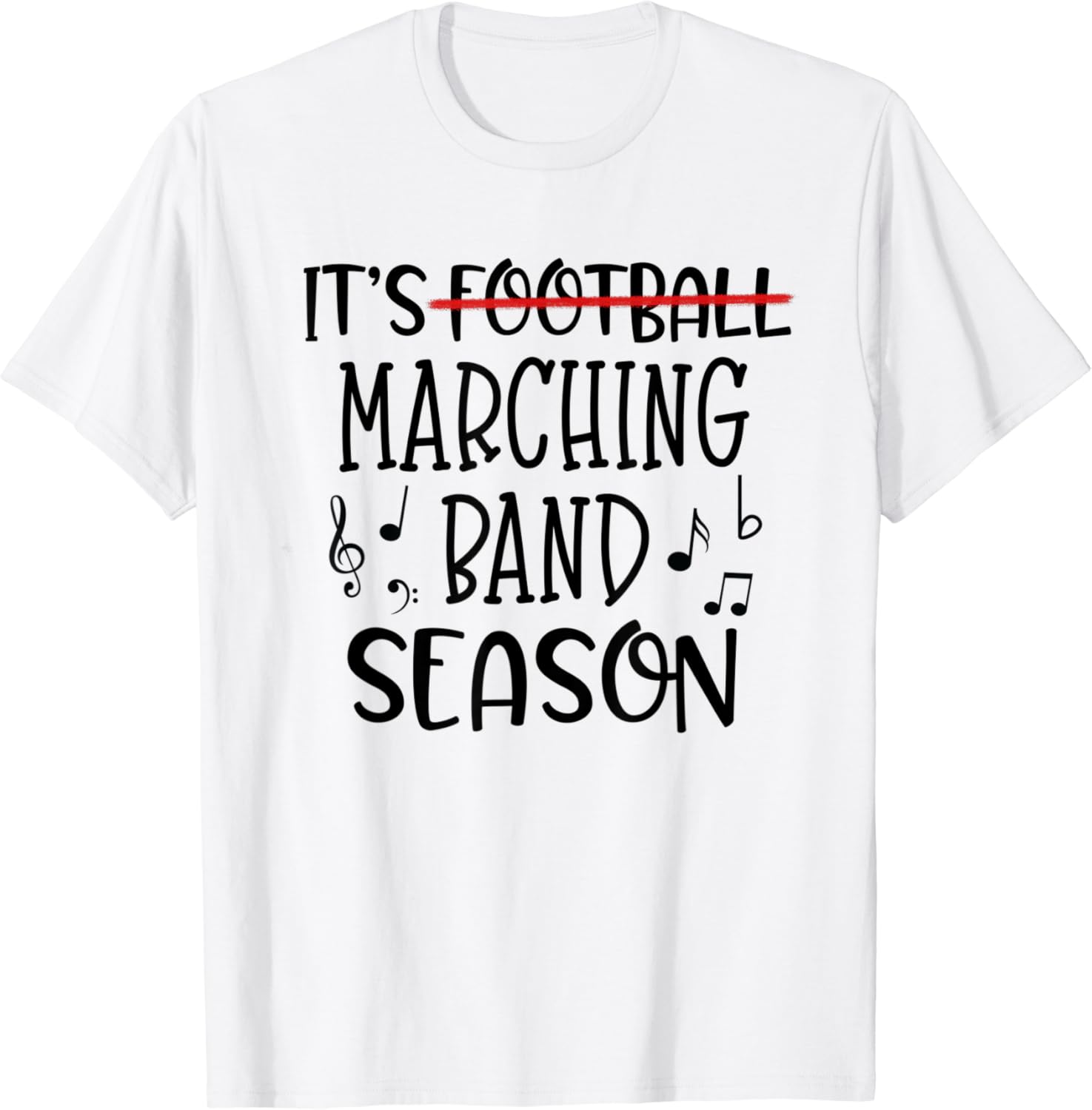 It's Marching Band Season Funny Football Mom Grandma Family